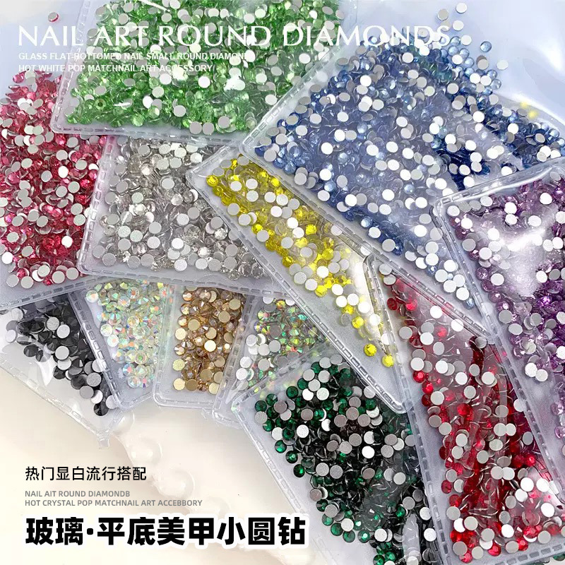 Diamantes de imitación grandes en forma de abanico SS4AB, diamantes sueltos transparentes, diamantes de fondo plano, circonitas iridiscentes, diamantes de imitación de cristal brillante para decoración de uñas