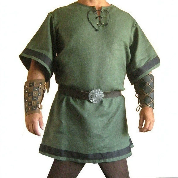 2025 Armor Re-Production LARP Medieval Viking Red Color Renaissance Fashion Jacket Clothing