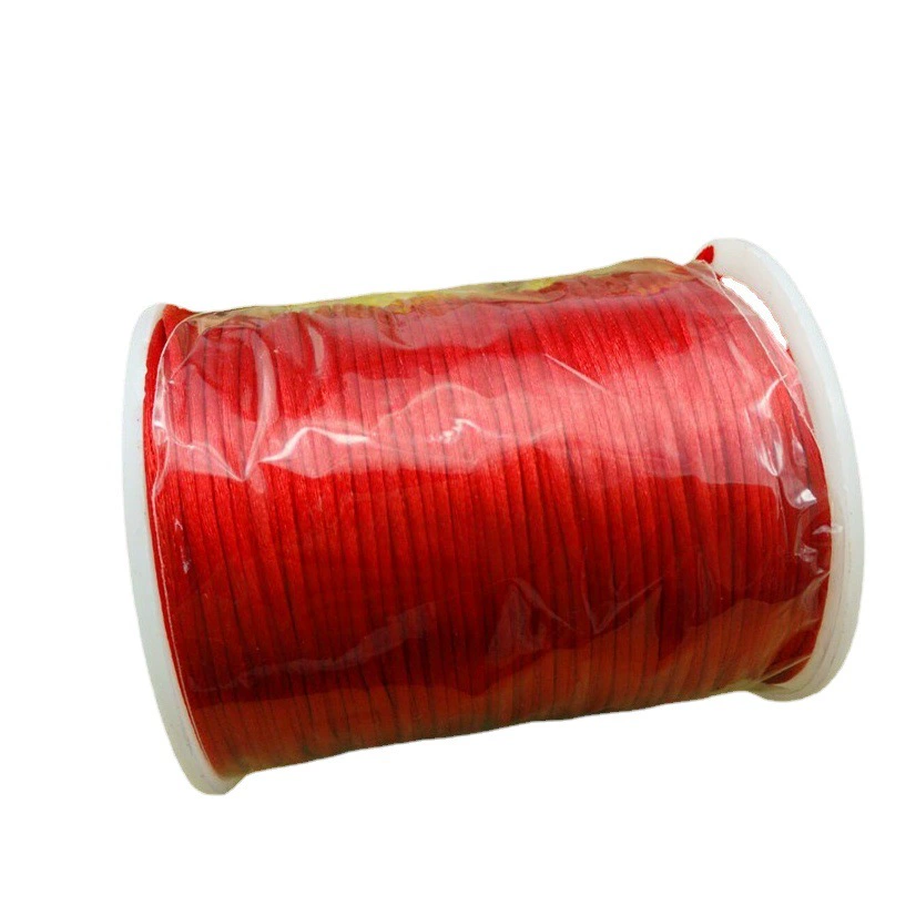 Линия 5 100 метров Китайский узел плетеный провод DIY ручной работы толстый браслет плетеный материал веревки плетеные тапочки линия толстая красная веревка