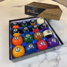 工厂直销8A黑八台球子大号水晶球57mm台球黑武士16彩桌球