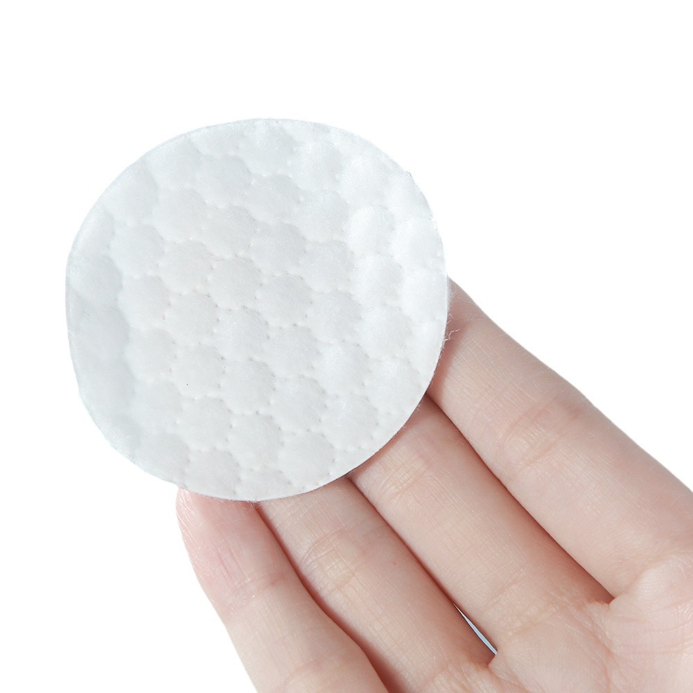 Algodón redondo a granel de suministro directo, algodón cosmético personalizado en relieve, algodón desechable, algodón desmaquillaje, algodón des uñas