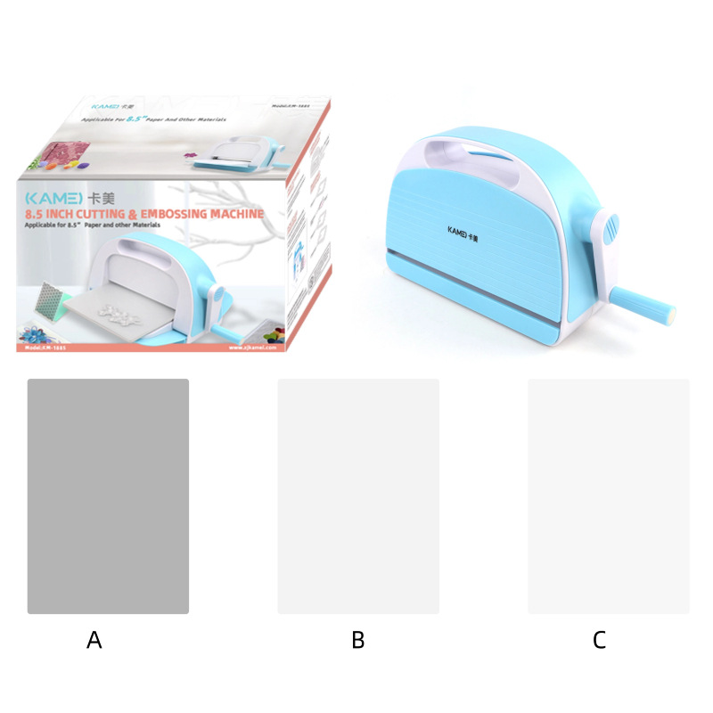 Máquina de arte en papel Kamei, troqueladora manual, corte y estampado, juguete educativo de recorte