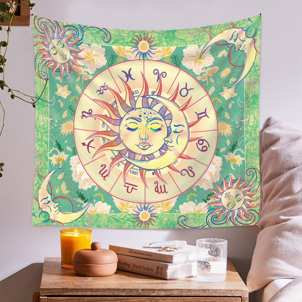 Bohemian Constellation Printing Wall Decoration Cloth Tapestry Wholesale Nihaojewelry display picture 37
