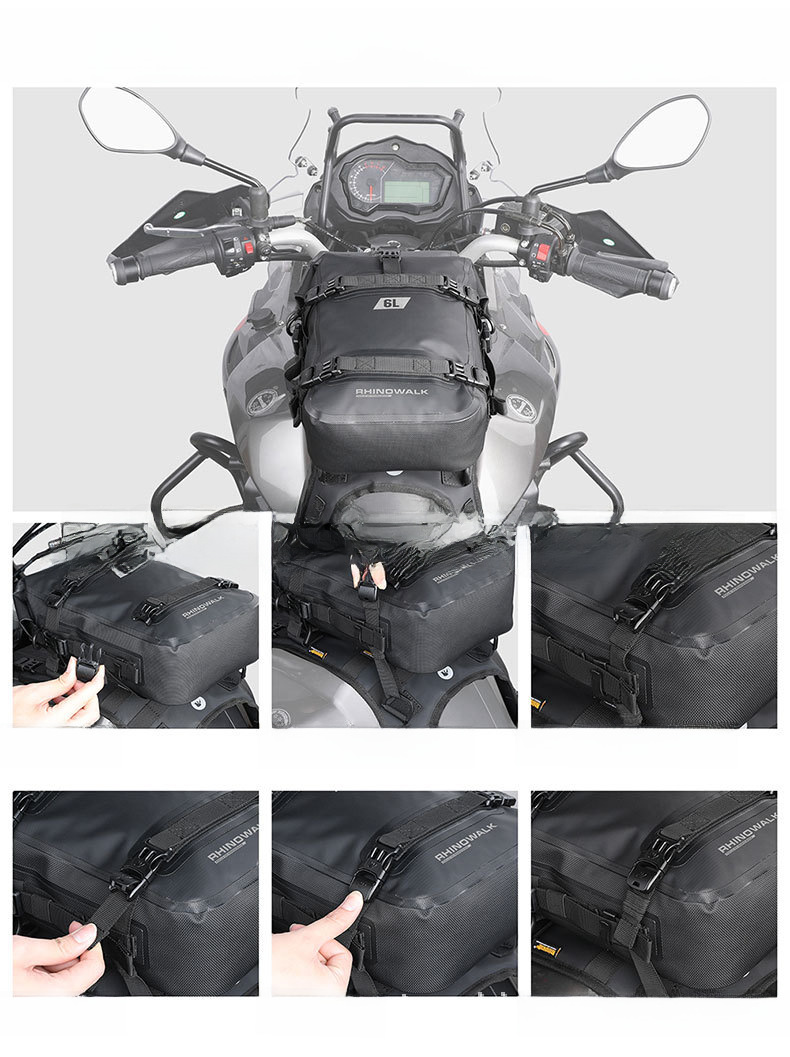 Geantă laterală pentru motocicletă Rhinowalk/Rhino Stroll Hot 6L, complet impermeabilă_voghion.com