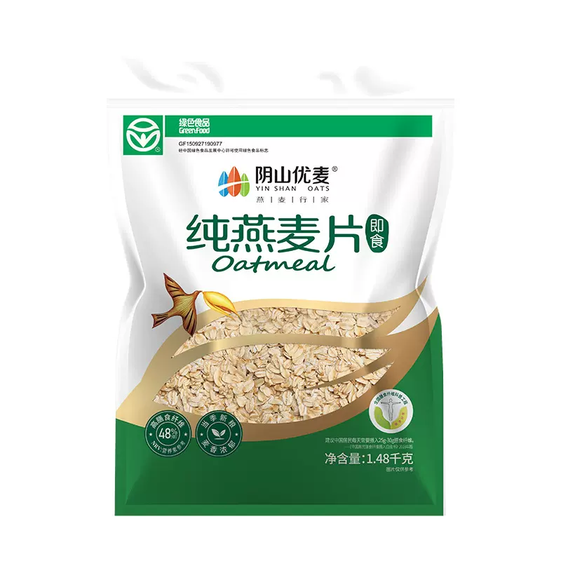 阴山优麦1480g纯燕麦片