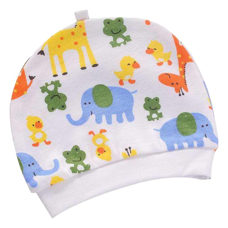 2026 New Model All-Cotton Baby Hat Summer Single-Layer Newborn Hat Gift Hat Printed Baby Hat