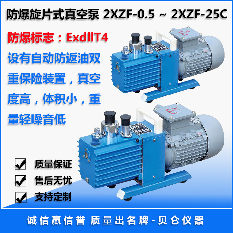 上海贝仑旋片式真空泵 防爆真空泵 防爆油泵 厂价直供 质量品牌