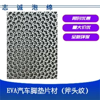 Zhicheng поставляет автомобильные коврики с узором "топор", различные типы отверстий, материалы для автомобильных ковриков из EVA, материалы для наполнителя для кошачьего туалета из EVA.