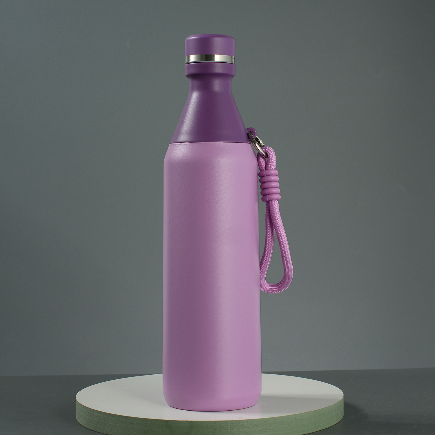 Amazon American Small Boca Cola Botella de agua deportiva portátil al aire libre Creativo Simple Taza de aislamiento de acero inoxidable 304