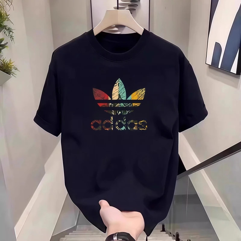 Tamisas de manga corta de hombre tendencia de verano de moda de hombre Tamisas de ropa de chicos 2025 nueva camiseta de manga media camiseta
