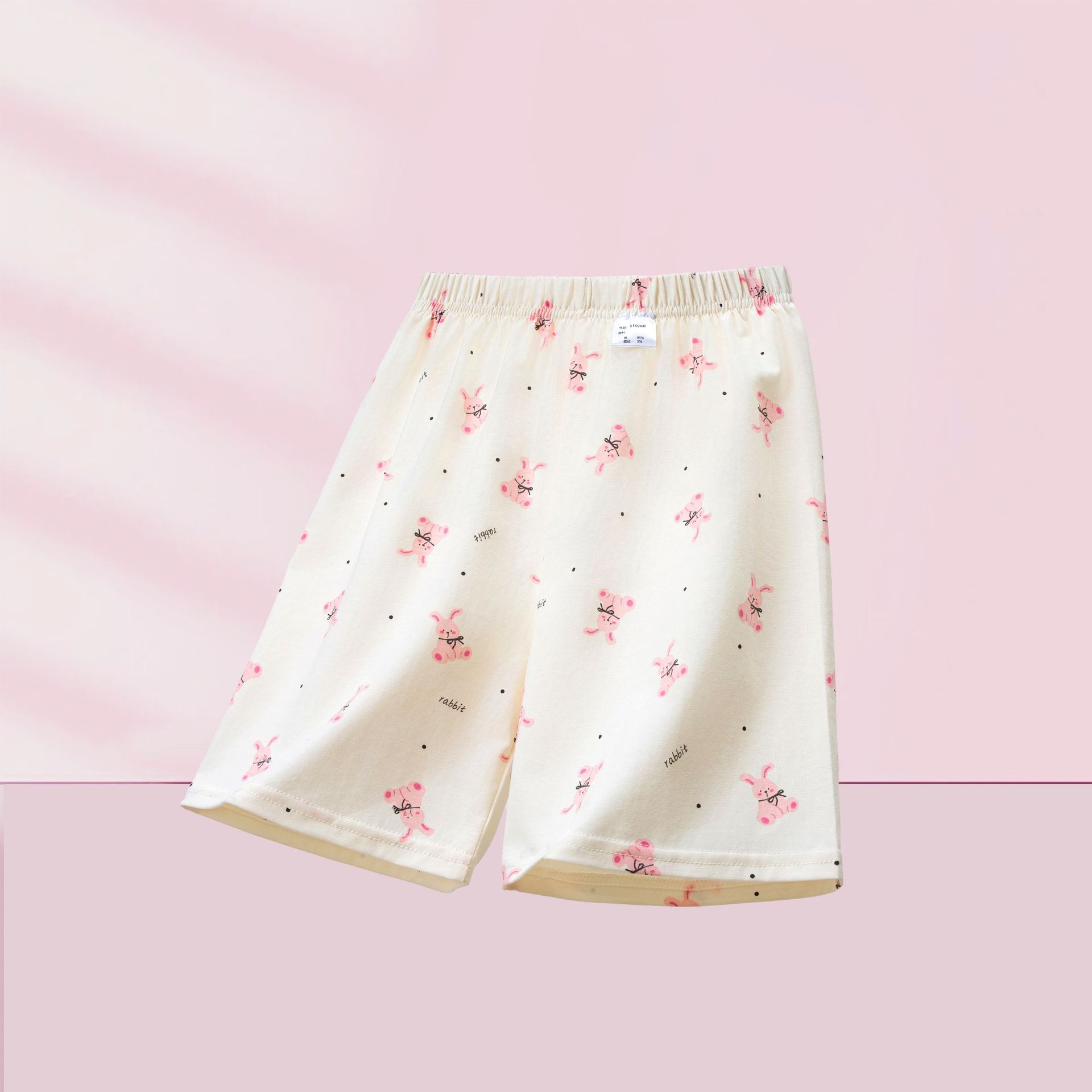 전체에 토끼 물방울 무늬가 인쇄되어 있습니다.