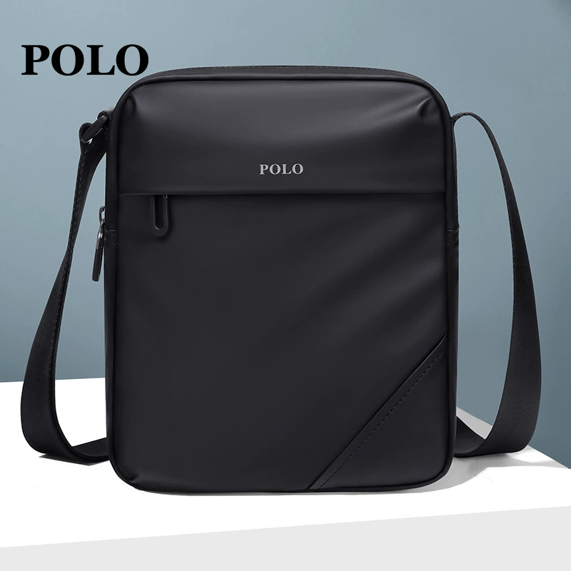 Мужская сумка POLO на одно плечо, вместительная износостойкая сумка для отдыха