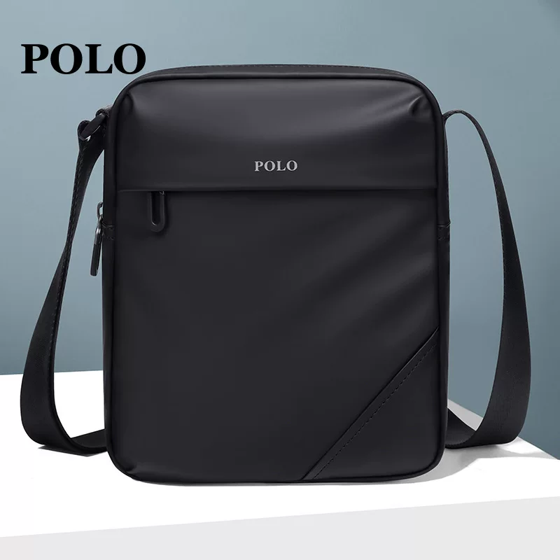Мужская сумка POLO на одно плечо, вместительная износостойкая сумка для отдыха