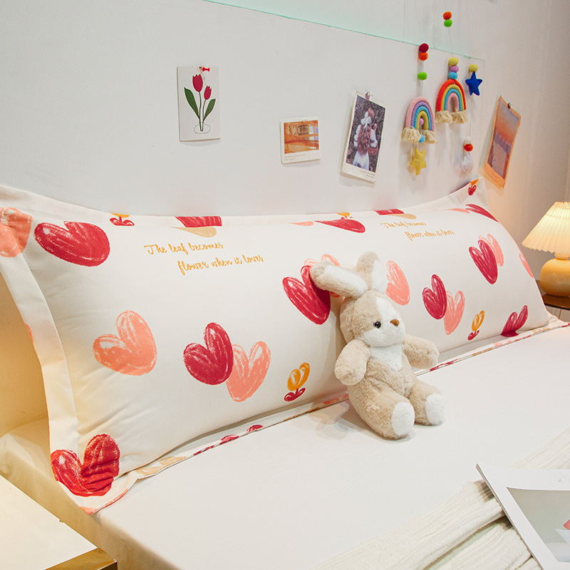 Funda De Almohada doble funda de almohada larga 1 m1.2 M 1,5 m 1,8 m funda de almohada pareja funda de almohada alargada algodón no puro