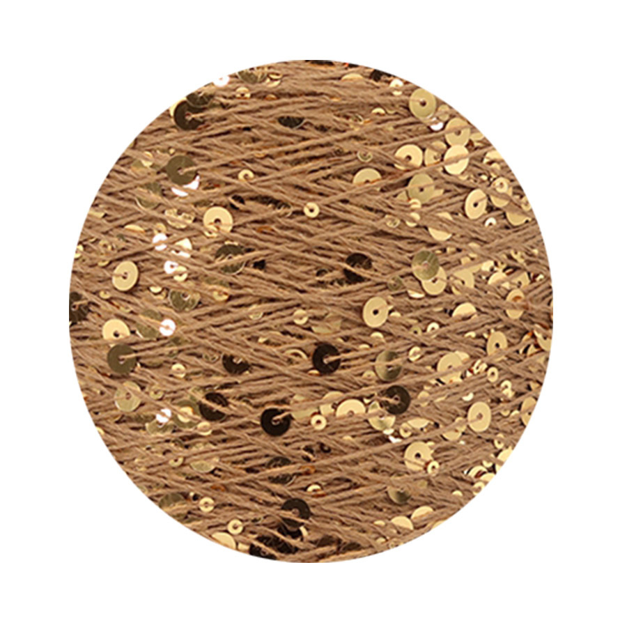 50g algodón lentejuelas hilo 3mm + 6mm peinado tamaño de lujo lentejuelas mano hilo tejer precio al por mayor