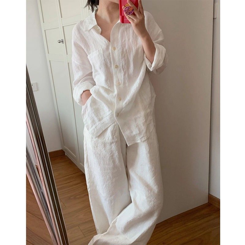 春と秋の女性用コットンとリネンのスーツ、新しいスタイル、シンプル、カジュアル、小さな香り、多用途|undefined