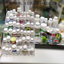 药品展示架卫生所桌面药瓶收纳盒医院药盒置物架药房药店柜台陈列