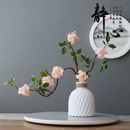 发泡枝梅花家居装饰ins风禅意中式枯枝梅花发泡枝易造型仿真花