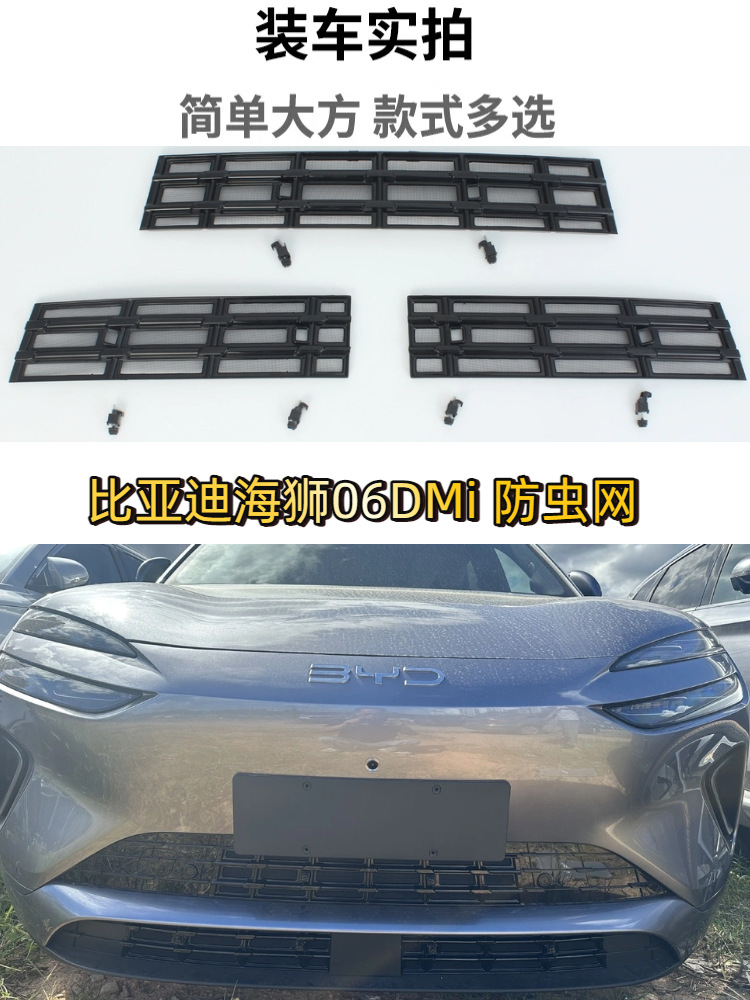 Suitable for 26 Byd Hiace 06Dmi/Ev Insect-Proof Net, Anti-Mosquito Water Tank Protective Net to Block Willow Fluff Without Disassembly