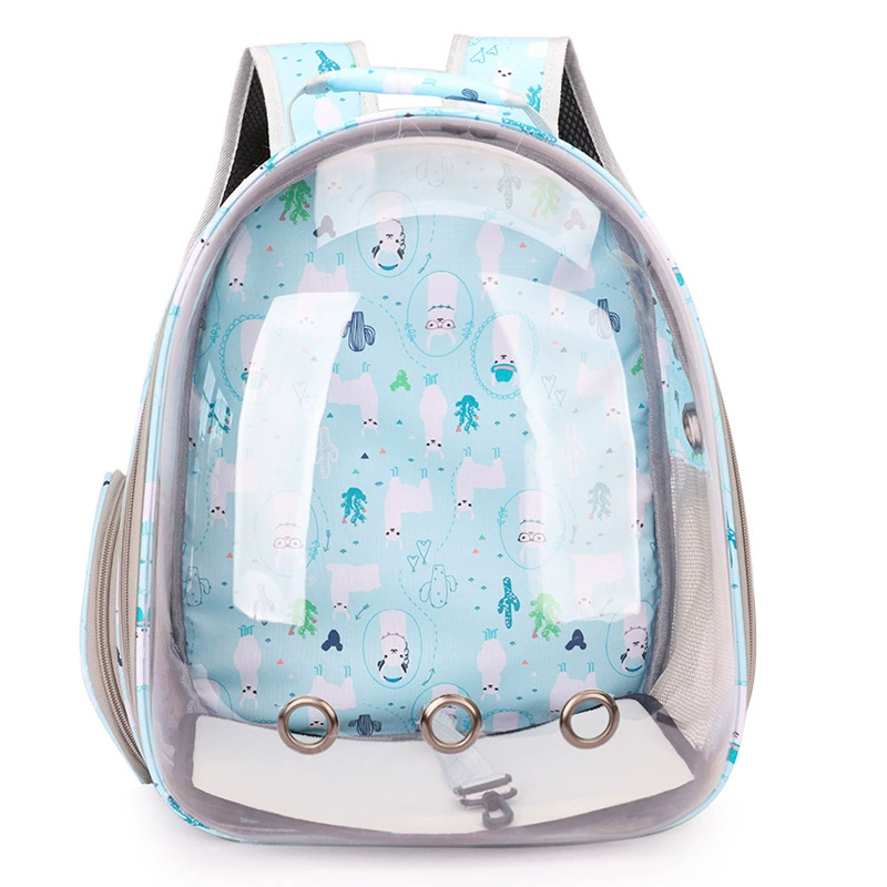 Handheld space backpack, transparent dome design, portable 0.98 kg