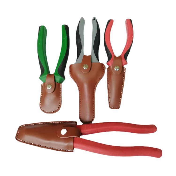 供应牛皮剪刀套牛皮工具包果枝剪专用皮套五金工具包剪收纳包