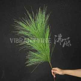 仿真3叉马尾松华山松绿植中式婚礼森系装饰婚庆插花路引仿真松针