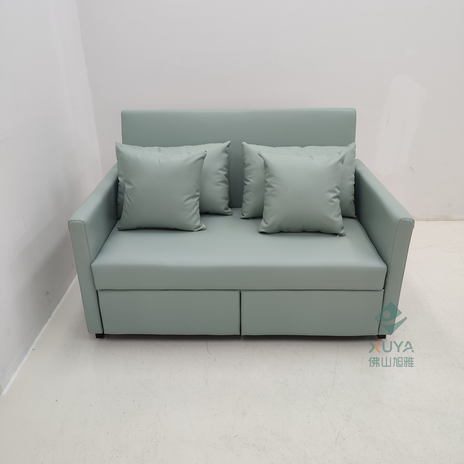 Sofá cama plegable de tres segundos tipo pequeño hogar tecnología tela sofá cama deslizante anti-cat arañazo sala de estar apartamento plegable peinado