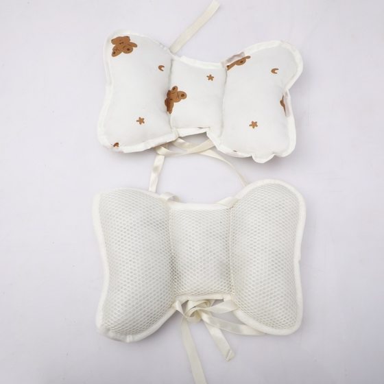 Baby stroller butterfly pillow walking baby artifact anti-collision neck protection fixed pillow summer baby stroller headrest shaped pillow