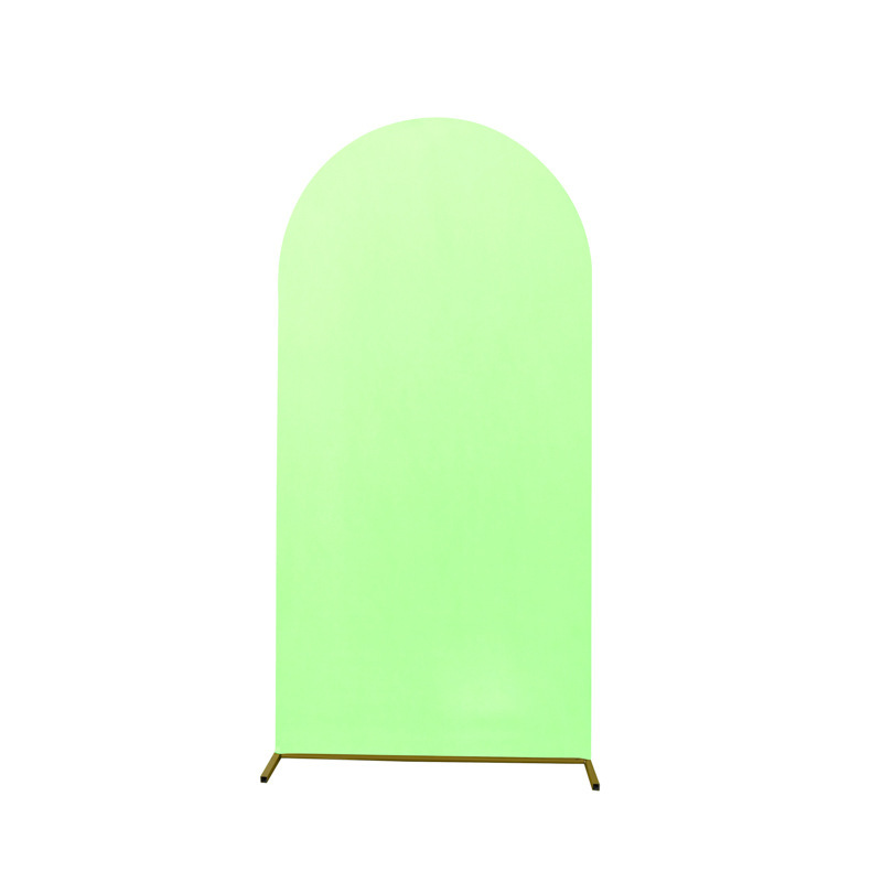 Tela de fondo de boda de arco grande Tela de fondo de fiesta de cumpleaños de alta elasticidad Tela de fotografía Tela de fondo semicircular Tela Puerta de arte