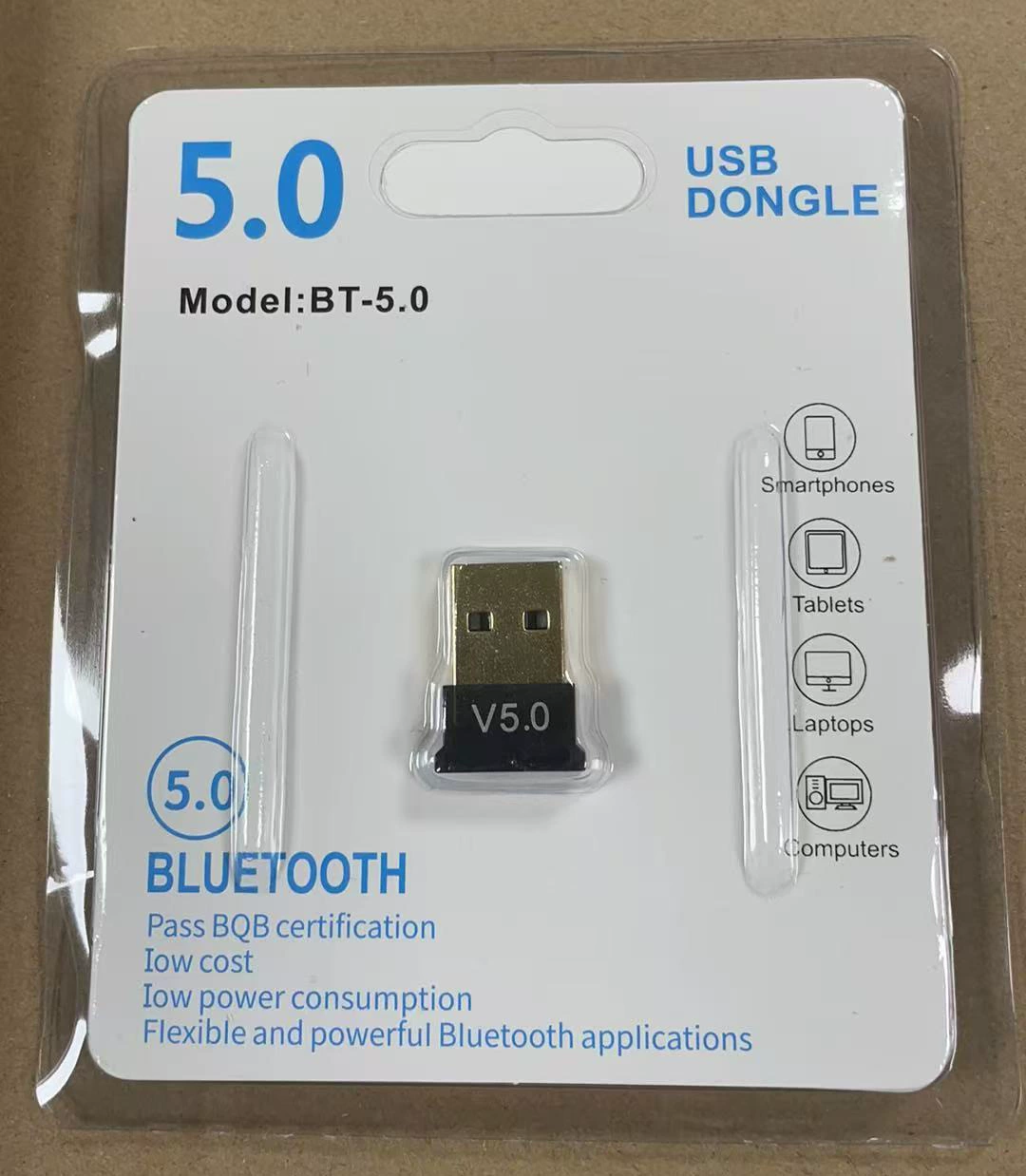 Cross -border 5.0 Bluetooth адаптер USB настольные компьютеры 4.0 -переданный беспроводной адаптер 5.1 Bluetooth приёмник