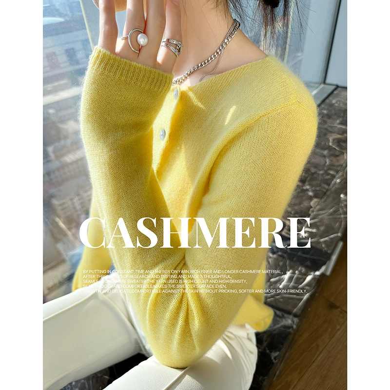 Кардиган из кашемира демисезонный, knitted jacket