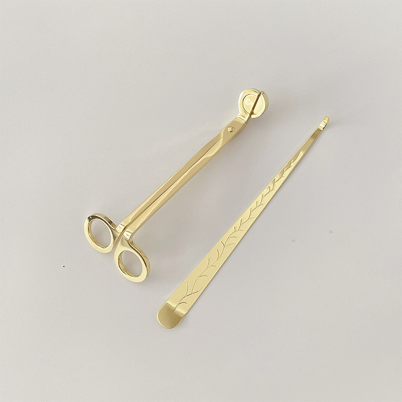 Conjunto de herramientas para velas de aromaterapia - Diseño moderno simple, incluye cortador de vela de acero inoxidable, extintor de vela y encendedor, venta al por mayor