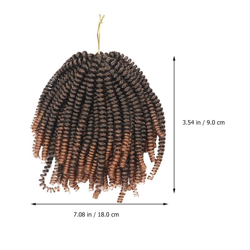 Fjäderflätad Fjädertwist Kemisk Fiber Smutsig Fläta Hårförlängning Virkad Hårperuk_voghion.com