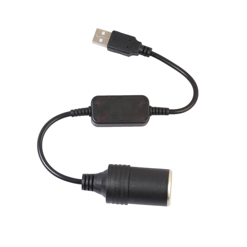 ドライブレコーダ電源コードUSB回転シガレット本体USB5V回転12V昇圧電源ケーブル|undefined