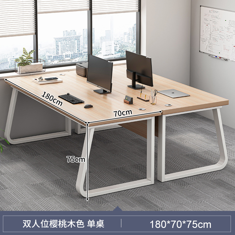 Personal de escritorio de oficina y silla combinación de cuatro o seis personas de escritorio de la computadora de oficina muebles de la estación moderna minimalista titular de la tarjeta de pantalla