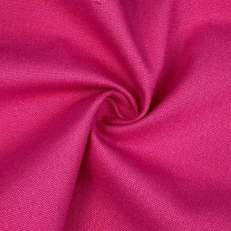Bajo color sólido tela textil de algodón orgánico tela de lona