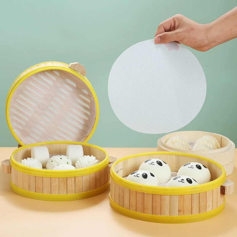 Силиконовый коврик для пароварки, бумага для коммерческих пароварок, бумага для приготовления булочек на пару, антипригарная ткань для ящиков, антипригарный тканевый коврик, пищевой силикон