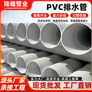 Manufacturer Wholesale Pvc Drainage Pipe for Municipal Engineering, White Underground Rainwater Irrigation Large-Diameter Sewage Drainage Pvc Pipe
