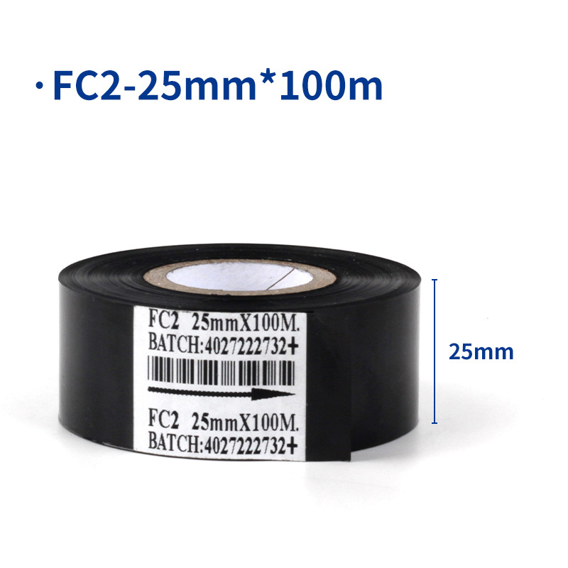 Sakura fabricante fecha cinta de codificación FC1FC2FC3 máquina de codificación cinta transferencia térmica 25*100 cinta negra