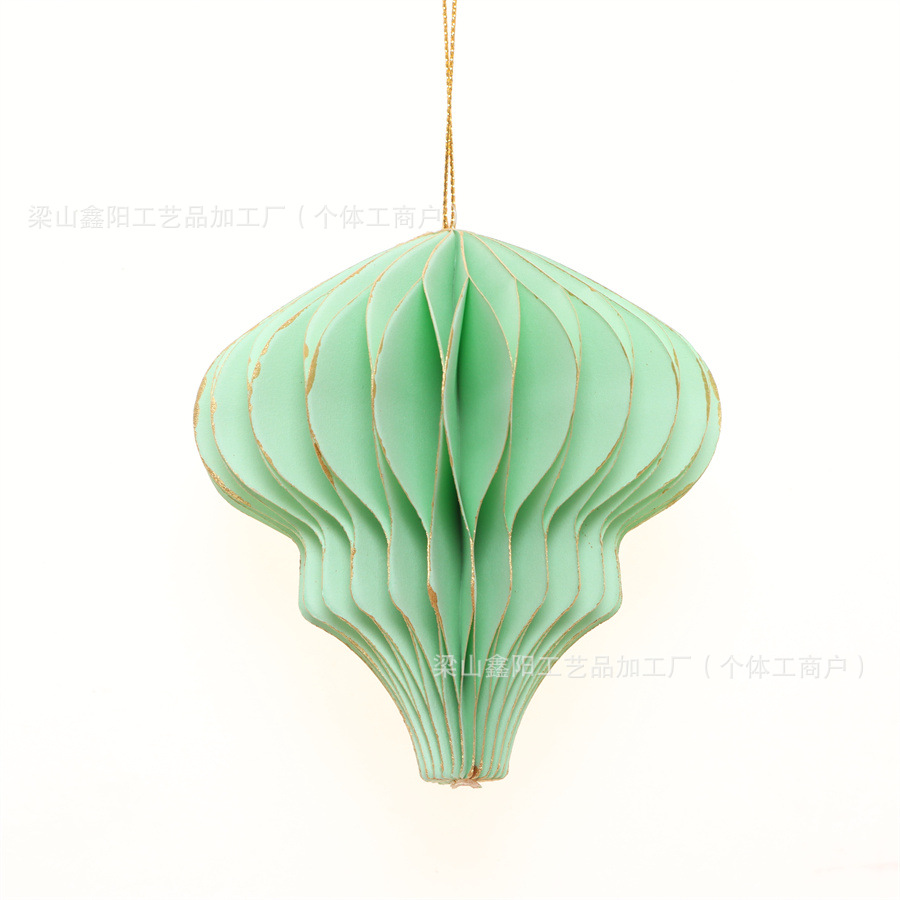 Christmas decoration paper honeycomb ball Christmas tree pendant decoration shopping mall school holiday decoration Christmas decoration 4