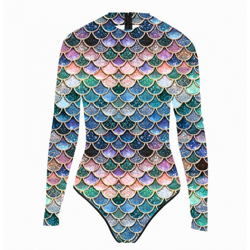 스타일 7 긴팔 원피스 수영복-S