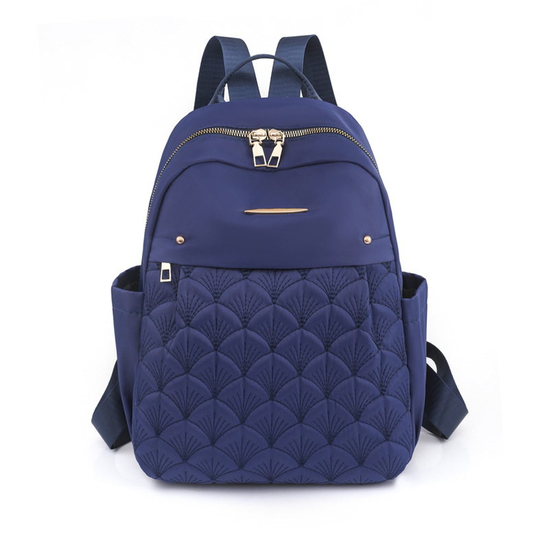 Transfronterizo al por mayor 2023 nueva mochila de nailon casual para mujer, mochila de viaje de gran capacidad literaria simple, mochila escolar