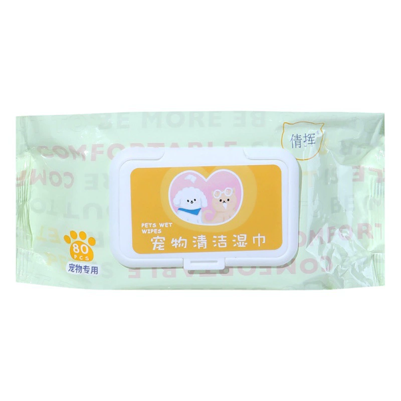 Влажные салфетки для домашних животных 80 специальных не чистящих слез для кошек и собак Дезодорирующие влажные салфетки для частей тела