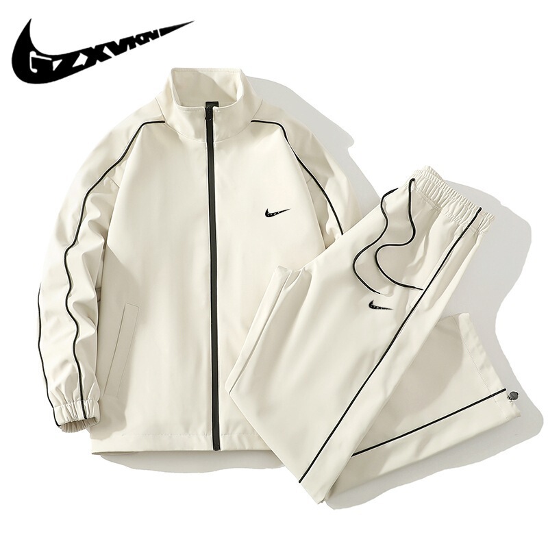 2026 Autumn New Men's Suit Set: Men's Stand Collar Long Sleeve Jacket and Pants Two-Piece Set, Trendy Casual Sportswear 2026 Autumn New Men's Suit Set: Men's Stand Collar Long Sleeve Jacket and Pants Two-Piece Set, Trendy Casual Sportswear