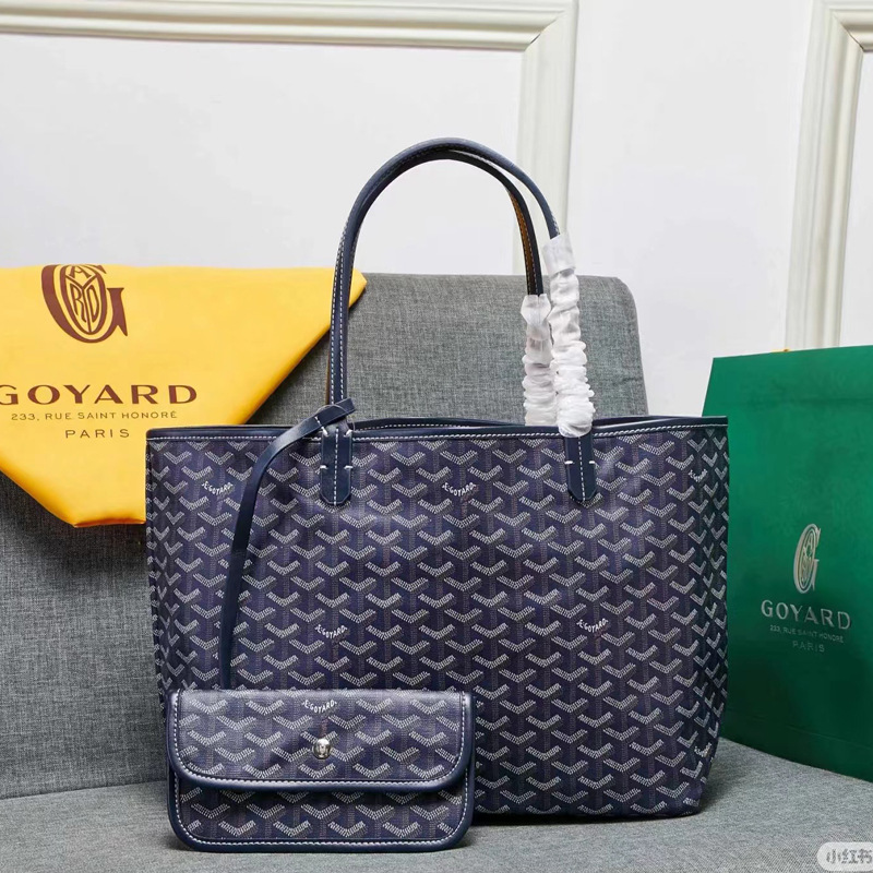 Goyard üslubunda orta ölçülü qadın çantası, çiyin və tote modeli