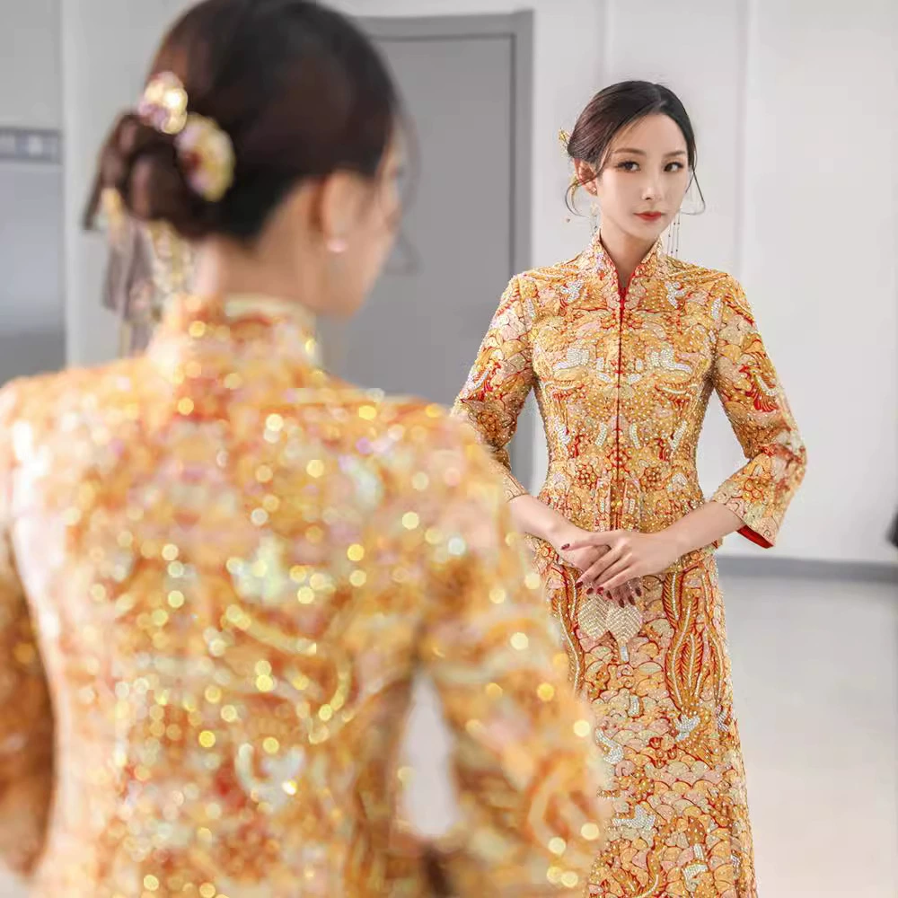 Xiuhe Fifu 2025 новый свадебный китайский стиль