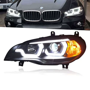 BMW X5 E70 (07-13) üçün LED qaşıqlı, lazer linzalı fənər quraşdırılması