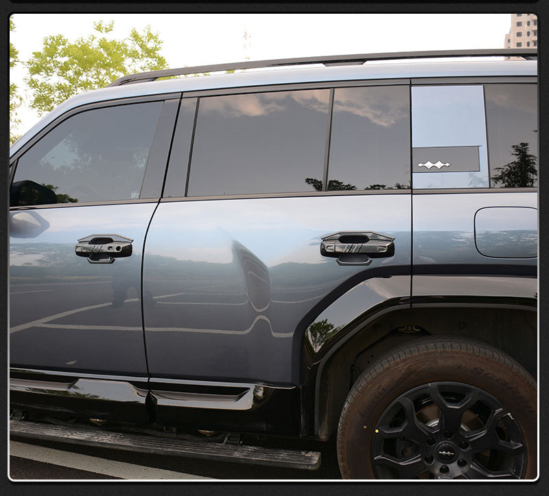 Applicable Equation Leopard 5 Door Bowl Handle Sticking Leopard 5 Modified Special Car Door Handle Anti-Scratch Protective Cover Appearance Decoration