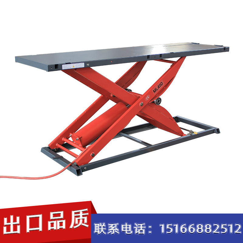 Motocicleta plataforma de mantenimiento eléctrico gran desplazamiento reparación neumática mesa elevadora Tijera