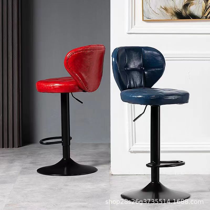 Sillas de bar elevables taburetes altos sillas giratorias caseras modernas minimalistas bar bar de recepción barbería comercial